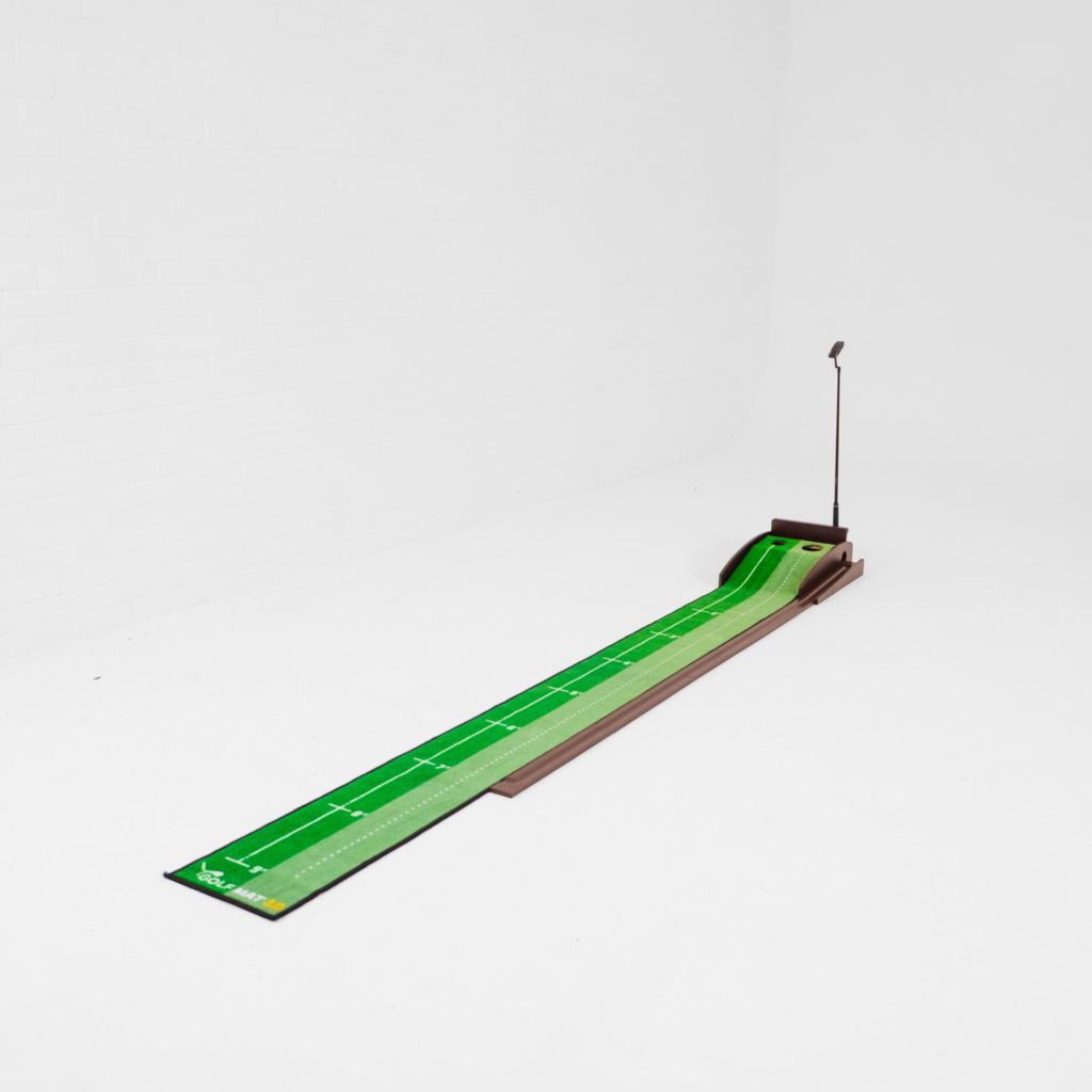 Golf Putting Mat With Ball Return